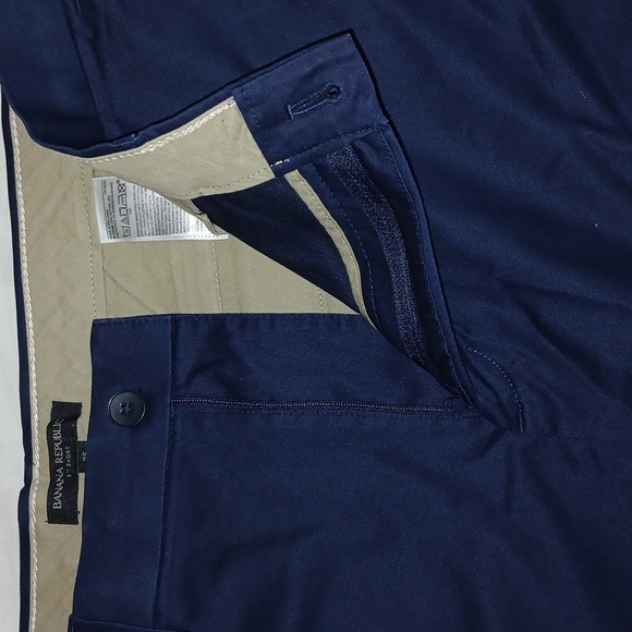 Banana Republic 9" Mens Navy Blue Short Size 35 - Picture 4 of 5